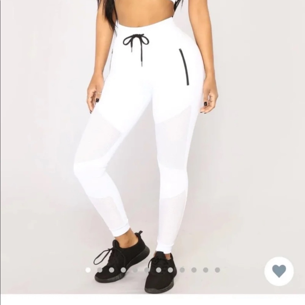 Fashion nova white leggings